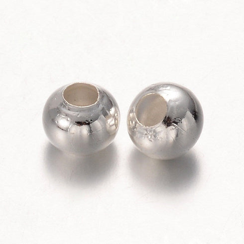 Silver Color Spacer 8mm 20pc